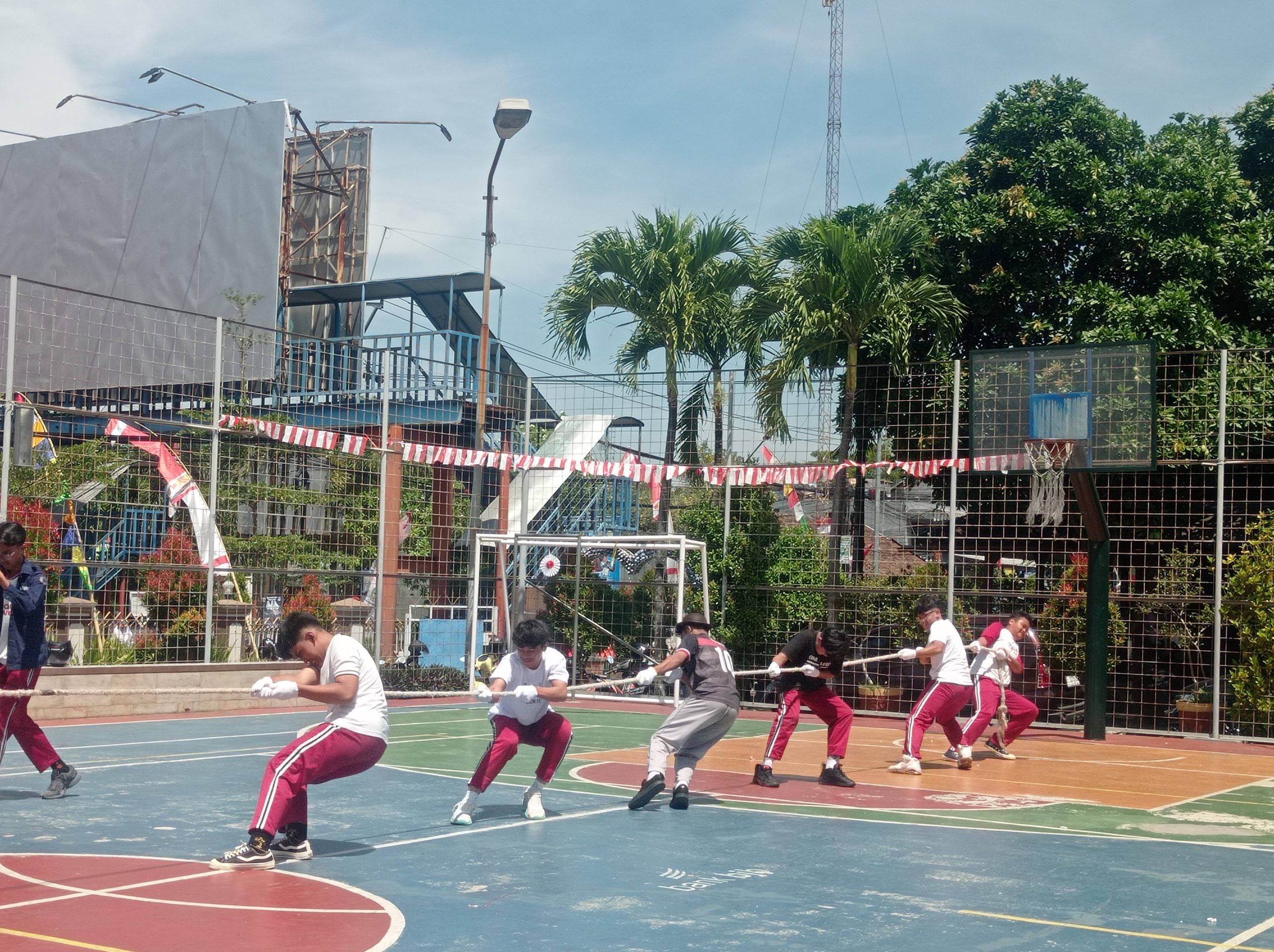 Perayaan hari kemerdekaan di SMPN 1 Kuningan